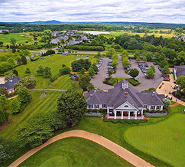 Photo of clubhouse at Raspberry Falls Golf & Hunt Club.